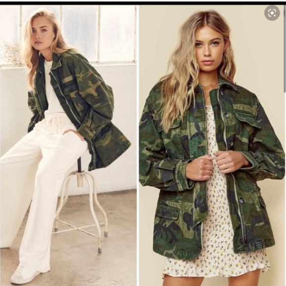 Free People Seize The Day camouflage army jacket - Picture 4 of 16